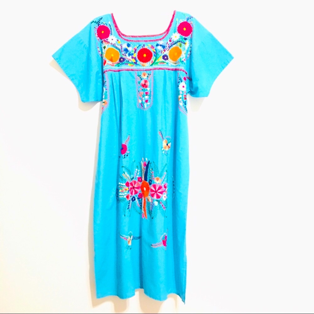 Mexican vintage embroidered dress
